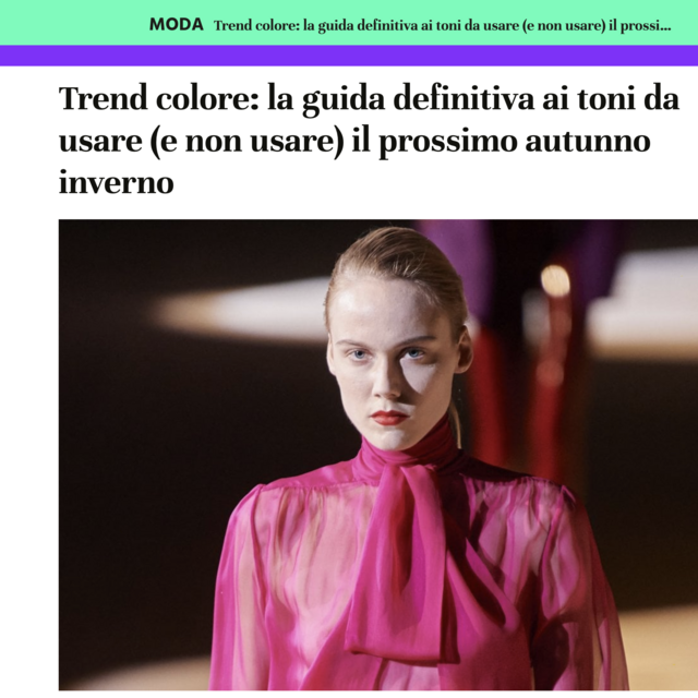 Trend colore: la guida definitiva ai toni da usare (e non usare) il prossimo autunno inverno