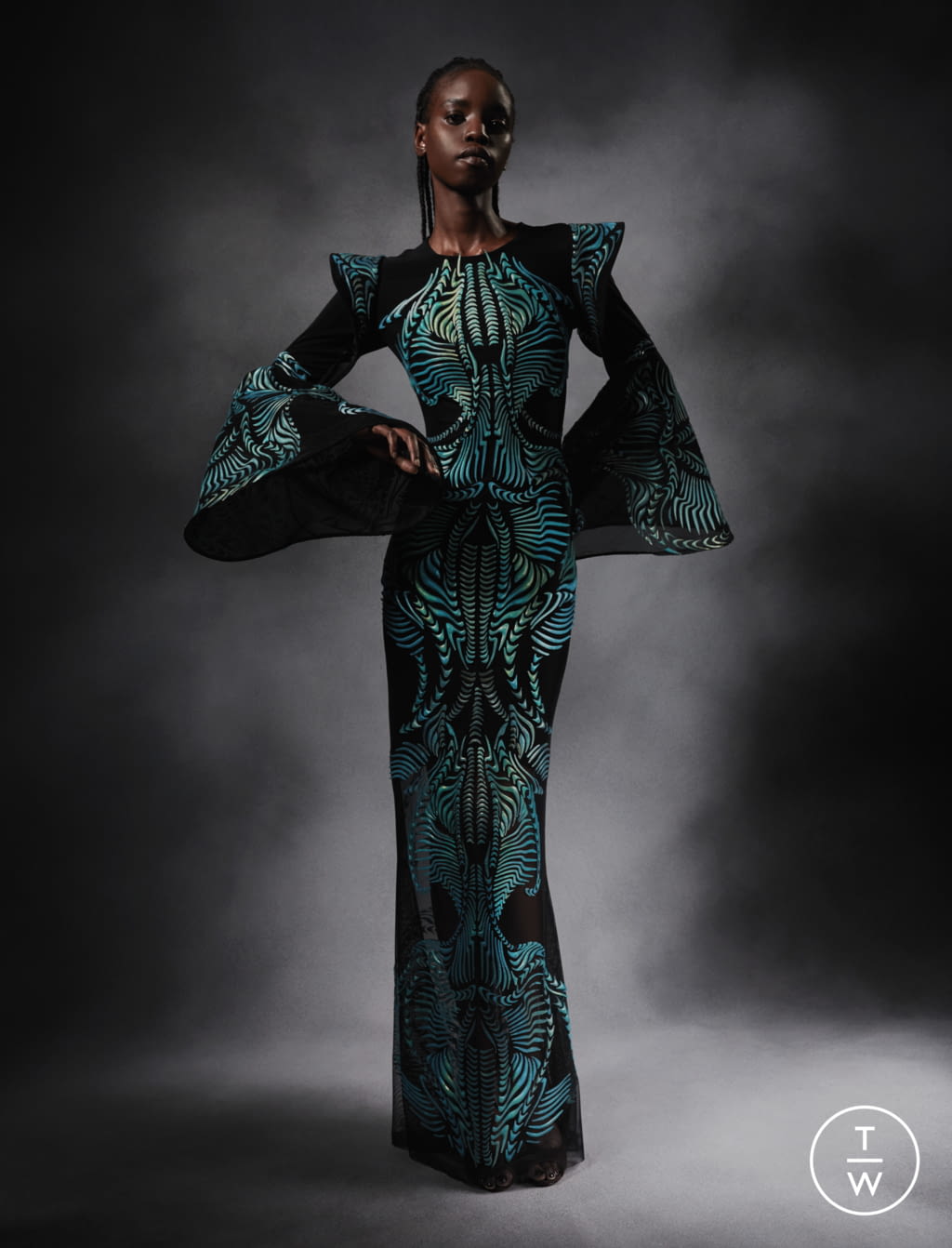 Fashion Week Paris Fall/Winter 2021 look 4 from the Iris Van Herpen collection couture