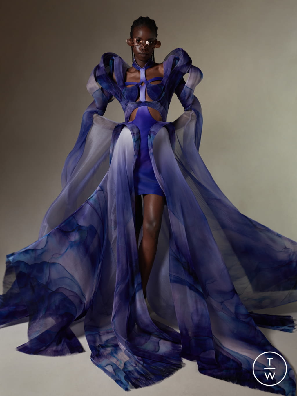 Fashion Week Paris Fall/Winter 2021 look 6 from the Iris Van Herpen collection couture