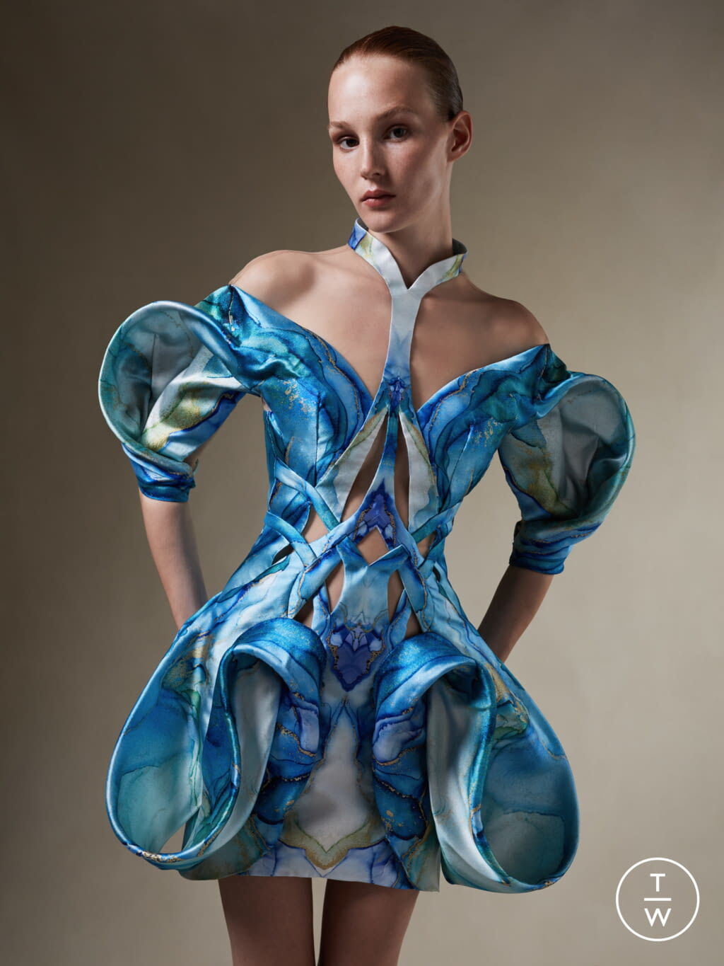 Fashion Week Paris Fall/Winter 2021 look 17 from the Iris Van Herpen collection couture