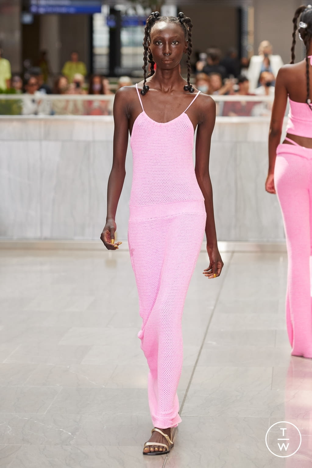Fashion Week New York Spring/Summer 2022 look 3 from the VICTOR GLEMAUD collection womenswear